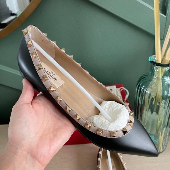 ❌SOLD❌Valentino Garavani Rockstud Ballet Flats Black - Picture 11 of 11